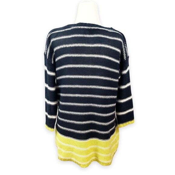 RD Style Colorblock Striped Open Knit Sweater - Picture 4 of 9